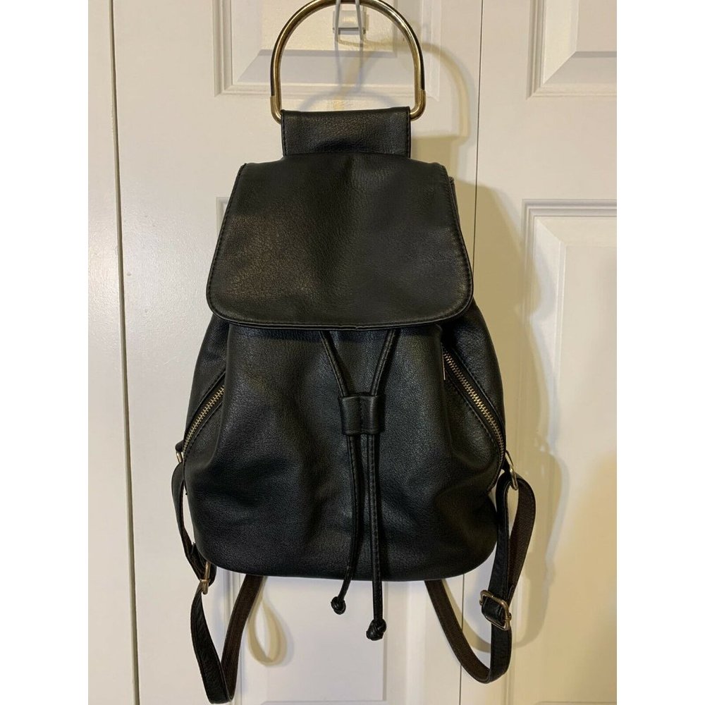 Mellow World Black Backpack Bag‎ Tote Purse